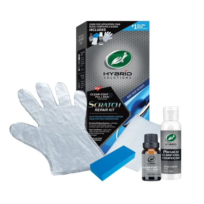 Turtle Wax 53836 Hybrid Solutions Scratch Repair Kit, Car Scratch Remover And Restorer That Repairs Surface Scratches, Swirls, Paint Transfer And More, Boxed Kit