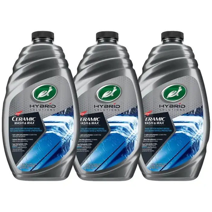 Turtle Wax 53889 Hybrid Solutions Ceramic Wash And Wax, Easy Clean Ceramic Infused Formula Removes Dirt And Grime, Long Lasting