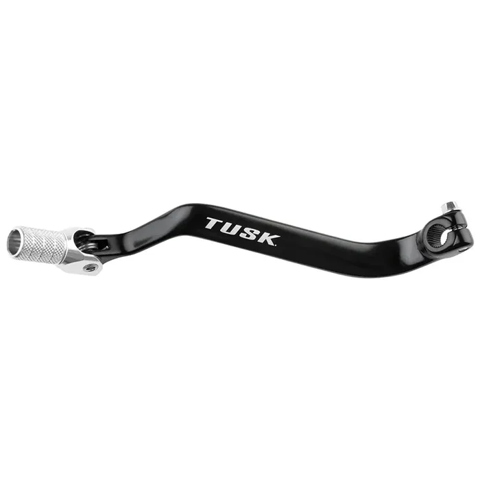 Tusk Folding Shift Lever +10Mm Black/Silver Tip – Fits Kawasaki Klr650 1987-2018