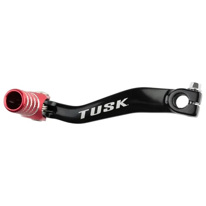 Tusk Folding Shift Lever Black/Red Tip – Fits Honda Crf125F (Big Wheel) 2014-2019