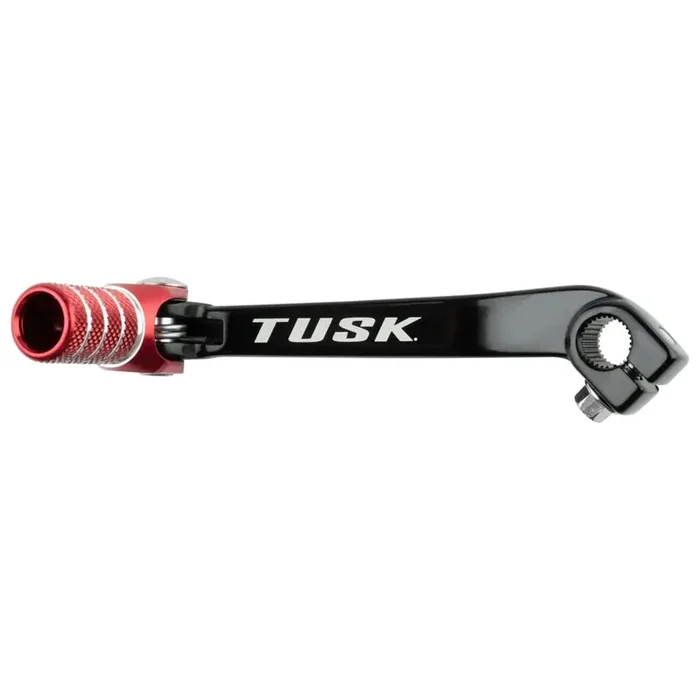 Tusk Folding Shift Lever Black/Red Tip – Fits Honda Crf150F 2003-2009