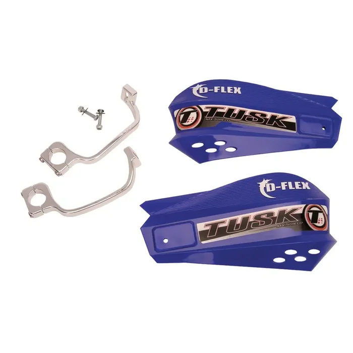 Tusk Mx D-Flex Atv Handguards Blue