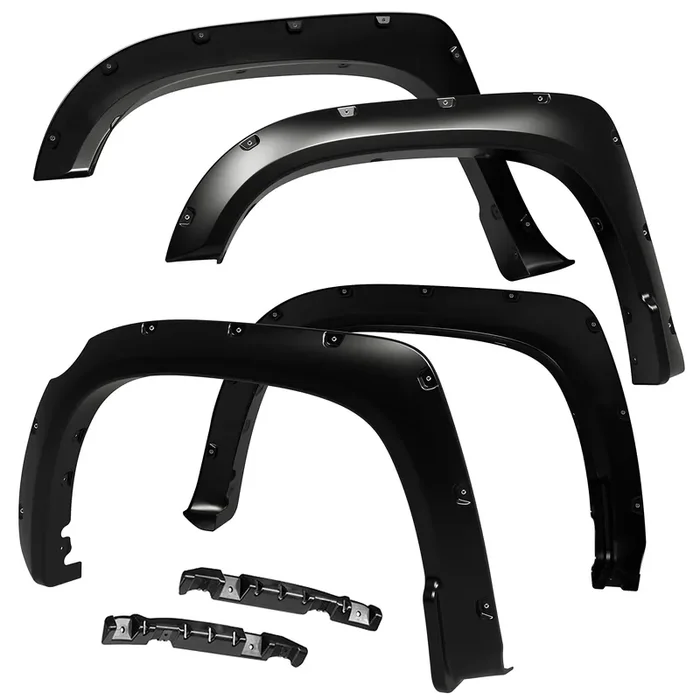 Tyger Auto Fender Flares Compatible With 2014-2021 Toyota Tundra, Smooth Textured Paintable Bolt-Riveted Style 4Pc Tg-Ff8T4178