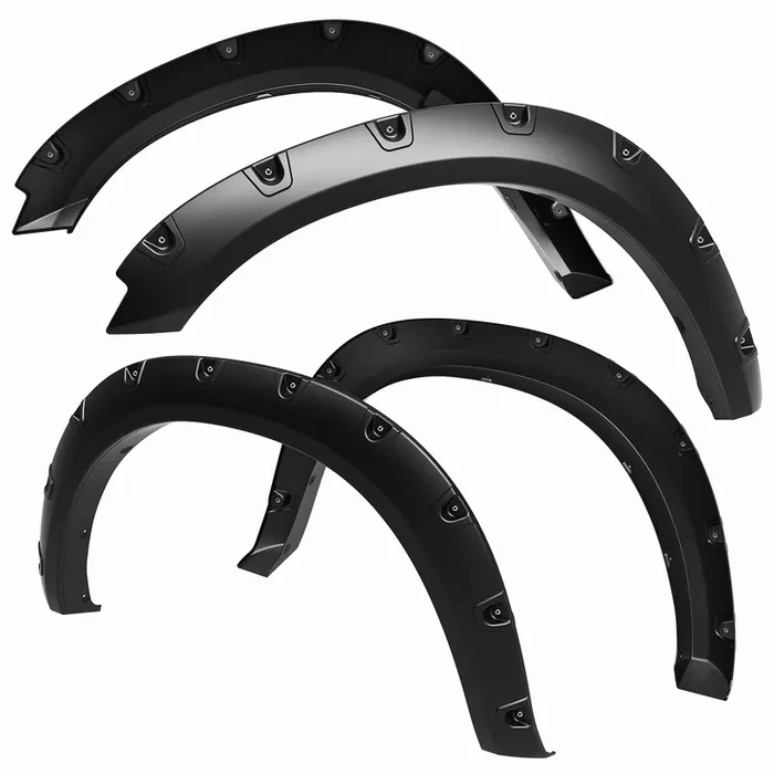 Tyger Auto Tg-Ff8D4147 For 2009-2018 Dodge Ram 1500; 2019-2020 1500 Classic Exclude R/T And Rebel Models Black Rugged-Textured Pocket Bolt-Riveted Style Fender Flare Set, 4 Piece