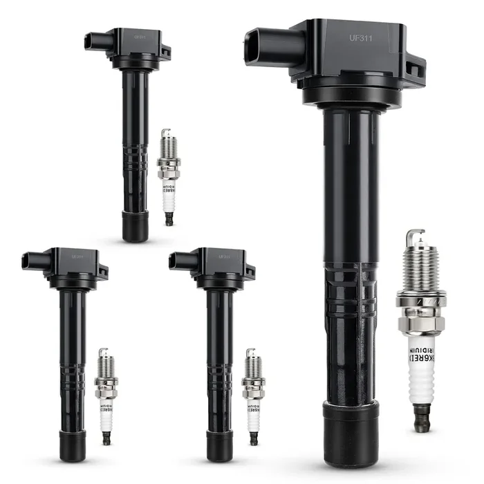 Uf311 Ignition Coil & 9807B-561Bw Double Iridium Spark Plug For Honda 03-07 Accord,02-11 Civic,02-09 Cr-V,03-11 Element,04-06 S2