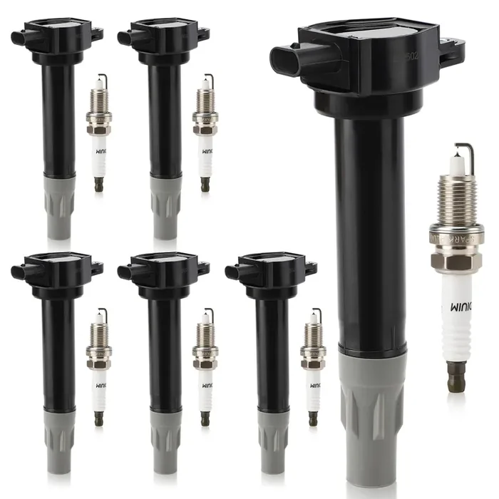 Uf502 Ignition Coil & 7781 Double Iridium Spark Plug For Chrysler 300 Pacifica Sebring Town & Country/Dodge Avenger Challenger C