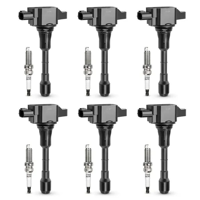 Uf550 Ignition Coil & 1406 Double Iridium Spark Plug For Nissan Altima Maxima Murano Pathfinder Quest 350Z/Infiniti Ex35 Fx35 G2