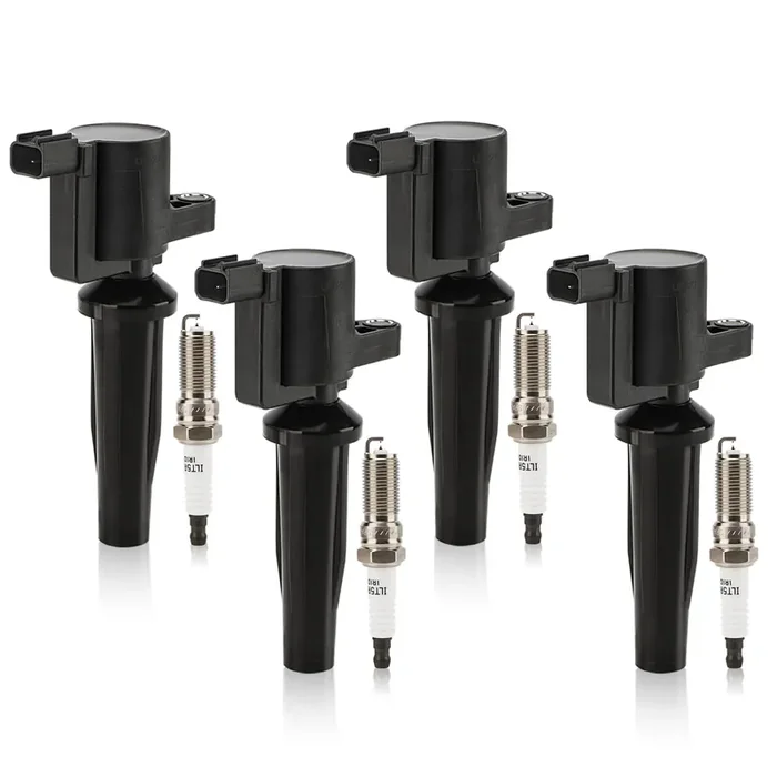 Uf621 Ignition Coil & Sp530 Double Iridium Spark Plug For L4 Mazda 3, Mazda 6,Tribute/Ford Focus, Ecosport,Transit Connect,Escap