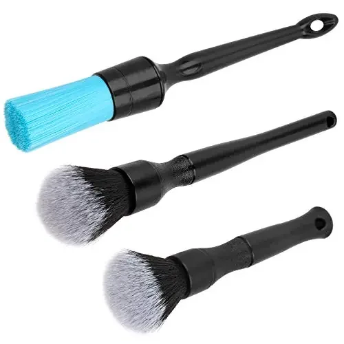 Ultra- Soft Car Detailing Brush Set, Auto Detail Brush Kit For Elegant Surfaces, Interior Exterior No Scratch For Cleaning Air V