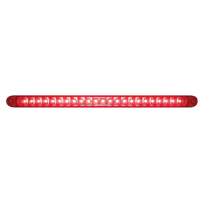 United Pacific 37090 23 Smd Led 17-1/4 Inch Stop Turn Tail Light Bar With Reflector – Red Led/Red Lens