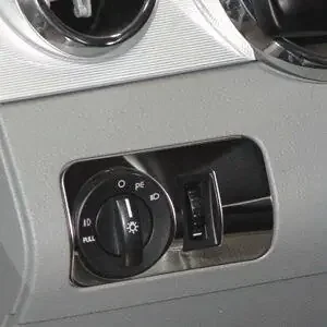 UPR 05-10 Mustang Billet Headlight Knob Bezel