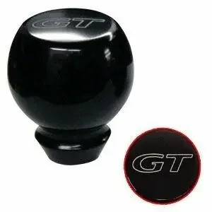 UPR 79-04 Mustang Billet Shift Knob Large Flare GT Logo (Black)
