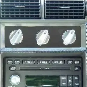 UPR Stainless Mirror Finish A/C Panel Inserts w/o Engraving