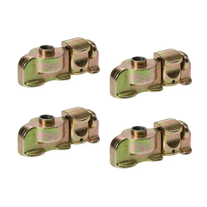 Us Cargo Control L Track Double Stud Fitting With Bolt Thread, Use With L Track Rails In Your Truck Or Trailer To Create Instant Tie-Down Anchor Points, Working Load Limit Of 1,333 Pounds, 4 Pack
