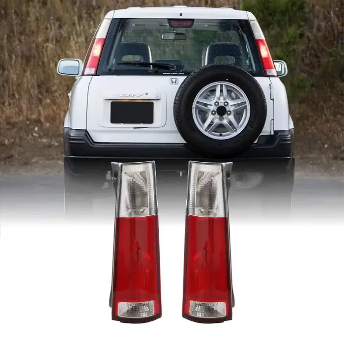 Usr Depo 97-01 Crv Tail Lights – Jdm Style Red/Clear Lens Rear Tail Lamps Set (Left + Right) Compatible With First Gen 1997-2001