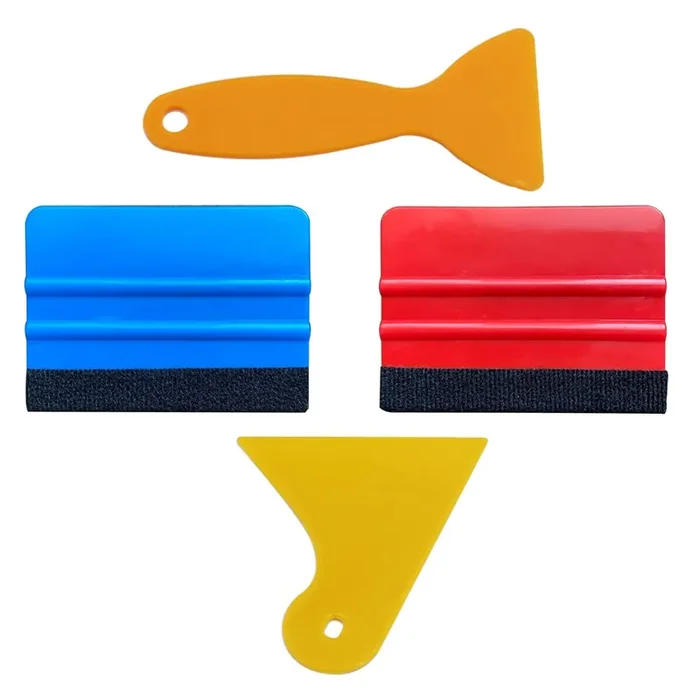 Utsauto Felt Edge Squeegee Car Wrapping Tool Kits 4 Inch Vinyl Wrap Squeegee Applicator Tool For Car Vinyl Wrap, Window Tint, Wa