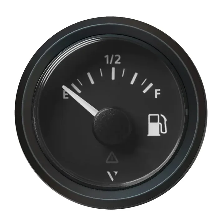 Vdo A2C59514096 Marine 2-1/16 [52Mm] Viewline Fuel Level Gauge Empty/Full – 8-32V – 240-33.5 Ohm – Black Dial & Triangular Bezel