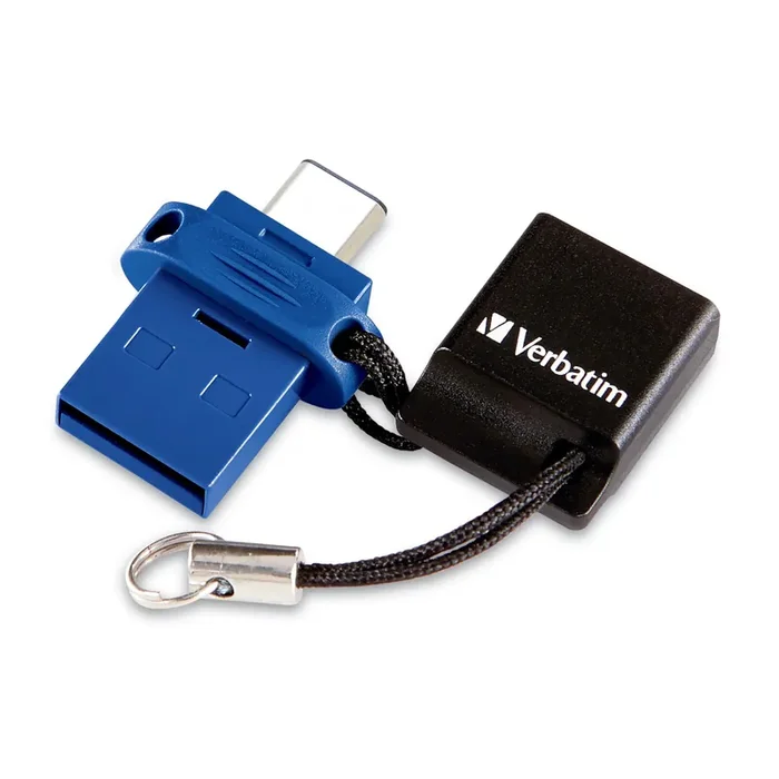 Verbatim 128Gb Store N Go Dual Otg Usb 3.2 Gen 1 Flash Drive For Usb-C Devices – 2 In 1 Type C Thumb Drive
