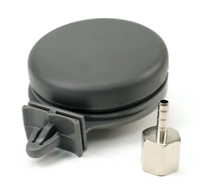 VIAIR 92621 Remote Intake Air Filter Assembly Plastic Housing 1/4in x 1/4in Tube Fit