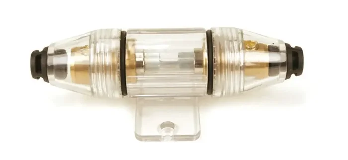 VIAIR 92952 Fuse Holder w/Mounting Tabs For 20-to 60-Amp Glass Tube Fuse 8 Gauge Wire