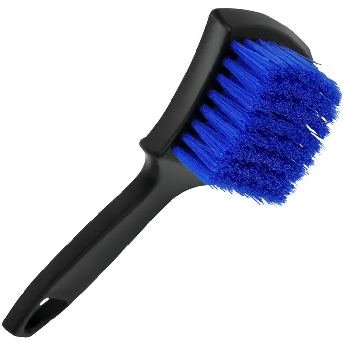 Viking Carpet Cleaning Brush, Scrub Brush For Floor Mats, Cleaning Brush For Car Interior And Home, Black And Blue, 8.3 Inch X 2