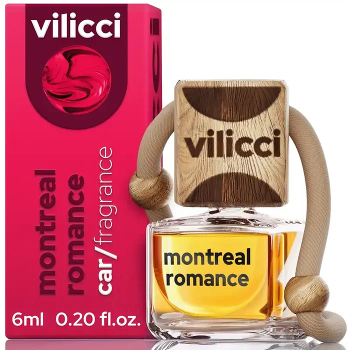 Vilicci Car Air Freshener Luxurious Auto Perfume Premium Hanging Air Freshener Long Lasting Fragrance For Auto And Home 1 Bottle Of Car Scent (1 Count (Pack Of 1), Montreal Romance)