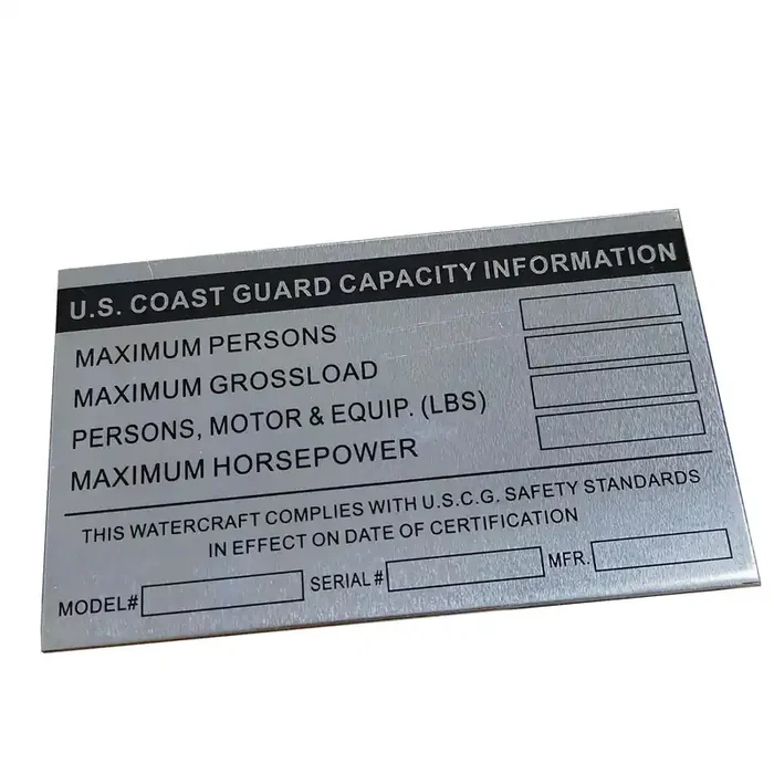 Vin Serial Id Tag Plate Data Blank Car Truck Hot Rod Equipment Trailer (127Mm X 76Mm)