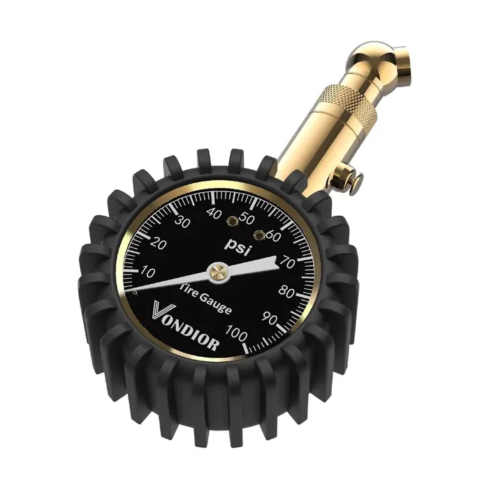Vondior Tire Pressure Gauge (0-100 Psi) Heavy Duty, Certified Ansi Accurate With Large 2 Inch Easy To Read Glow Dial, Low – High