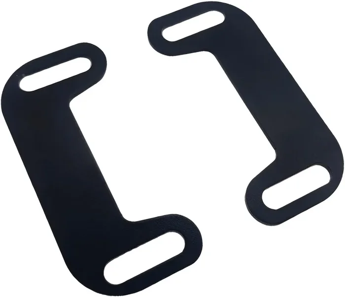 VPZMT Adjustable Exhaust Bracket Set for Harley Davidson Touring – Black, Center Your Exhaust with Stretched Bags & Fender Extension