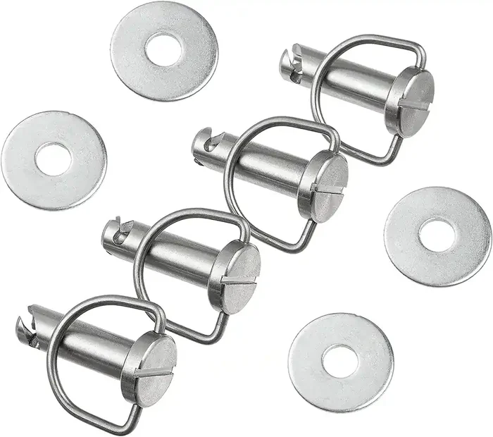 Vpzmt Fastener-1/4 Turn With Washers, Saddlebag Mounting Pin Bolts/Saddle Bag Fasteners Pins For Harley Touring Softail Road King Electra Street Glide (Fastener-1/4 Turn With Washers)