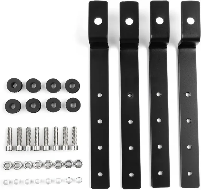 Vpzmt Motorcycle Universal Saddlebag Mounting Bracket, Heavy Duty Adjustable Hard Saddle Bag Mounting Bracket Kit Fits For Harley, Honda, Suzuki, Kawasaki Motorcycle Cruiser