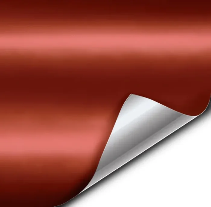 Vvivid Copper Satin Chrome Vinyl Wrap Stretch Conform Diy Easy To Use Air-Release Adhesive (1Ft X 5Ft)