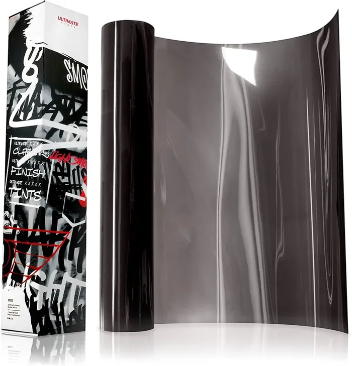 Vvivid+ Ultimate Headlight Taillight Tint Vinyl Wrap (12‘ X 7Ft, Light Smoke)