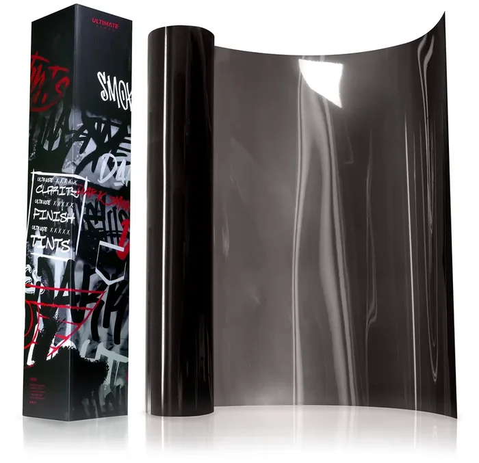 Vvivid+ Ultimate Headlight Taillight Tint Vinyl Wrap (16‘‘ X 10Ft, Dark Smoke)