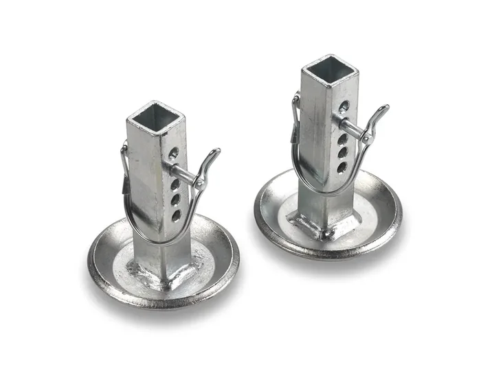 Warn 80475 Snow Plow Blade Protector Skid Shoe With Square Shaft And Adjustable Pin Placement Lock, 1 Pair