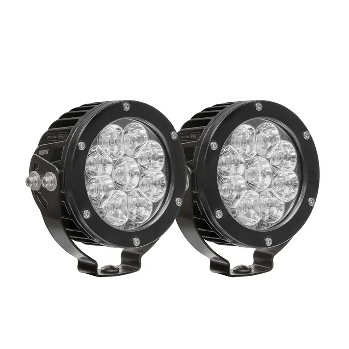 Westin Automotive 09-12007B-PR LED Auxiliary Light 4.75 inch Round Flood with 3W Osram (Set of 2)