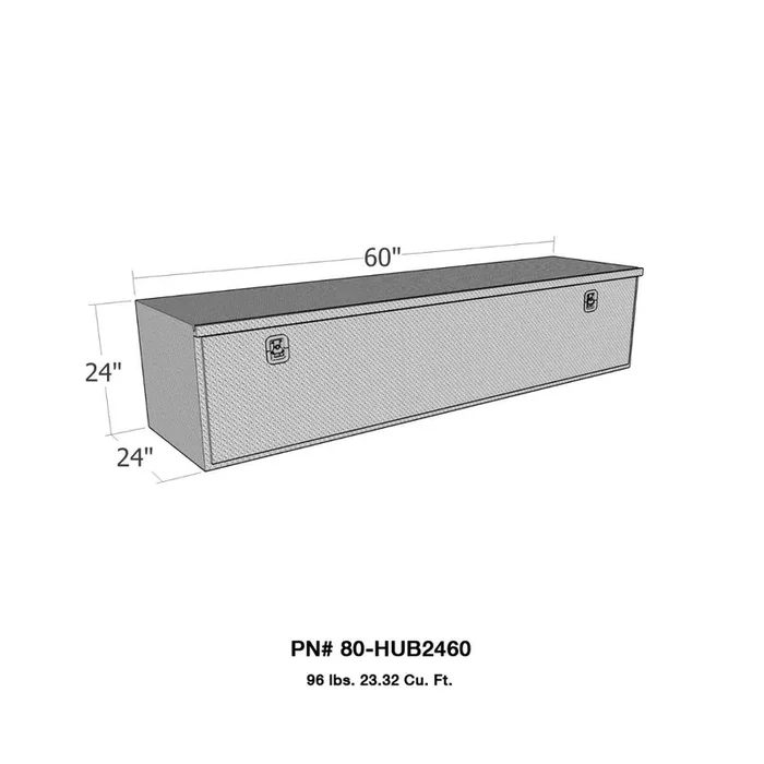 Westin Automotive 80-HUB2460 HD Under Body 24in x 60in Drop Down Door Overall Dims 60x24x24in