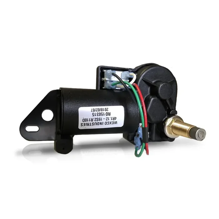 Wexco Wiper Motor, 4R2.12-19S2.R110D, Two And A Half Inch (2.5‘‘) Shaft, 12V With Two-Speed Switch Installed