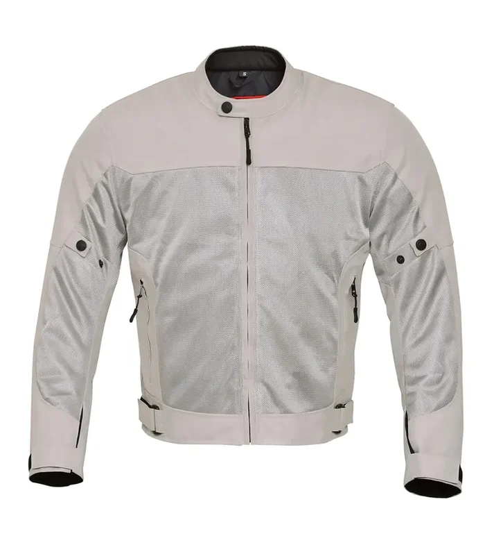 Wicked Stock Mesh Motorcycle Jacket With Armor – Breathable Biker Jacket Men With Ce Level 1 Motorcycle Armor – Lightweight Summer Mens Motorcycle Jackets With Adjustable Cuffs, Biceps & Waist (M)