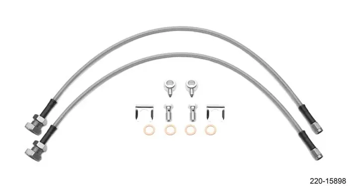 Wilwood Flexline Kit 24In 7/16-20In Banjo – 5/8-26In Male Bulkhead (Fits D52 Caliper)
