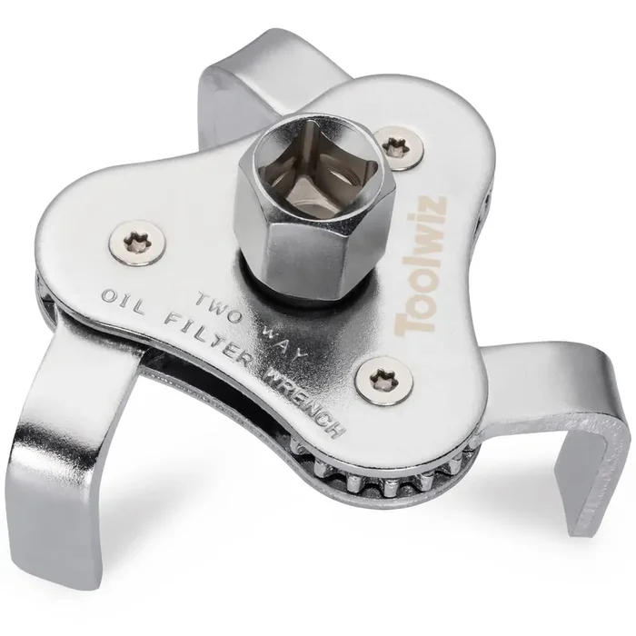 Wittyware Universal Oil Filter Wrench 3 Jaw Adjustable Oil Filter Removal Tool, 2 Way Oil Filter Wrench For Removing Oil Filters