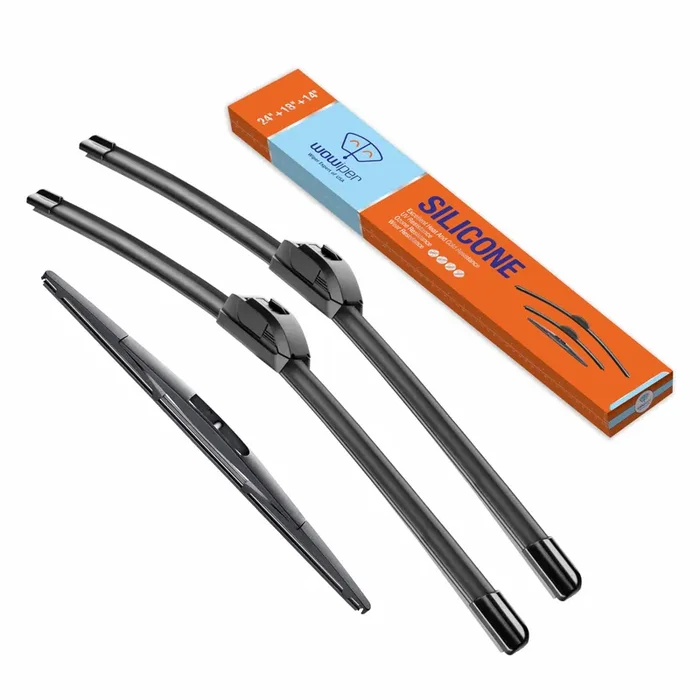 Wowiper Silicone Windshield Wiper Blades With Rear Wiper Blade For Subaru Forester 2009-2013/Legacy Outback 2005-2009, All-Seaso