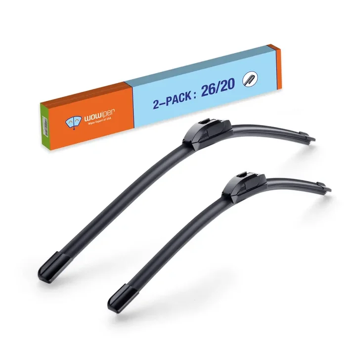 Wowiper Windshield Wiper Blades 26 And 20 Replacement For Toyota Camry 2022-2018 Highlander 2019-2008/Dodge Grand Caravan 2020-2