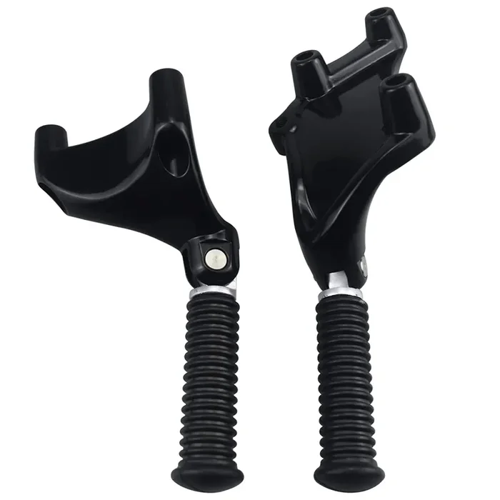 Wowtk Passenger Footpeg W/Mount Kit,Rear Passenger Footrests Pedal W/Mount Kit For Harley Sportster Forty-Eight 48 Seventy-Two 72 883 1200 2014-2022,Black