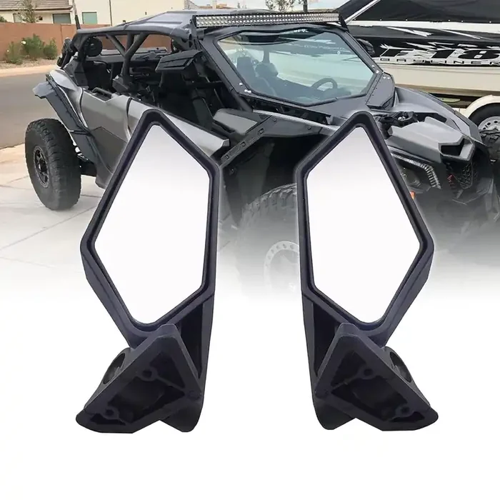Wsays Maverick X3 Side Mirror Rear View Racing Style Compatible With Can Am Maverick X3 Xrs Xds Max Off-Road 2017 2018 2019 2020 2021 2022 2023 2024