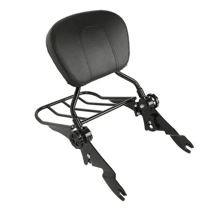 Xfmt Backrest Sissy Bar Luggage Rack Compatible With Harley Davidson 2009-Later Road King, Road Glide, Street Glide, Electra Glide, Ultra Classic,Cvo Road Glide Ultra Custom,Cvo Street Glide