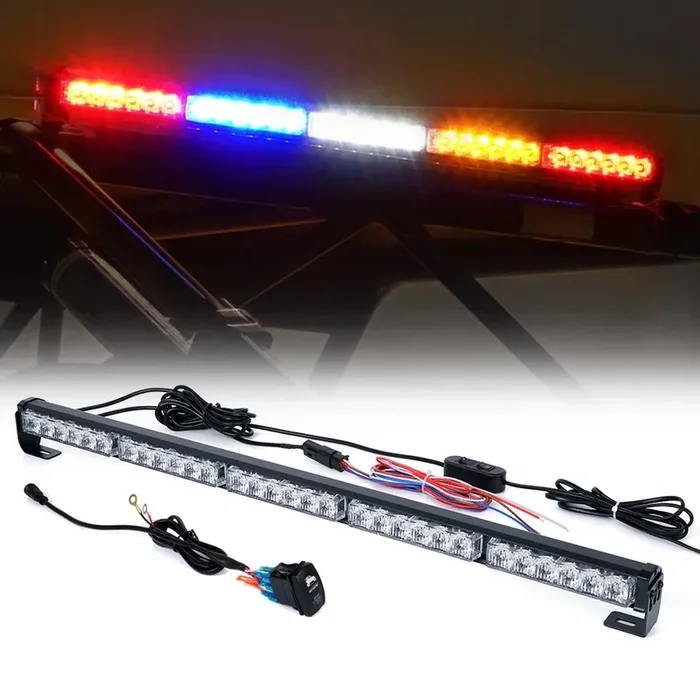 Xprite Upgraded 30‘ Offroad Rear Chase Led Strobe Light Bars W/Running Turn Signal Brake Reverse Light For Utv, Atv, Polaris Rzr Xp 1000, Side By Sides, 4X4, Trophy Truck – Rz Series Rywbr