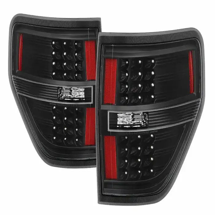 XTUNE POWER 9025624 Ford F150 09 14 LED Tail Lights Signal LED ; Parking LED ; Reveres W16W(Not Included) Black