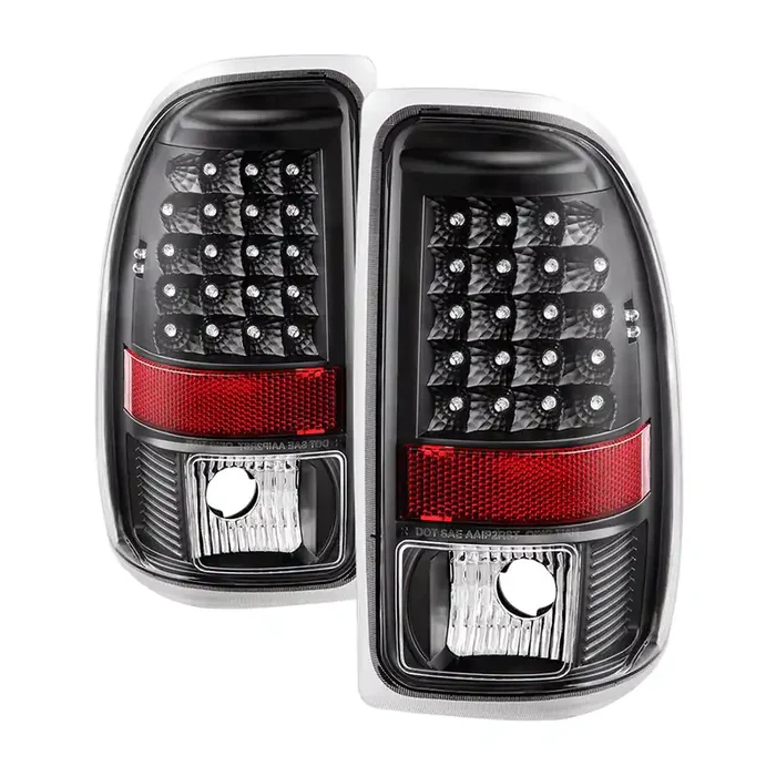 XTUNE POWER 9027017 Dodge Dakota 97 04 LED Tail Lights Signal LED ; Parking LED ; Reveres 3157(Not Included) Black