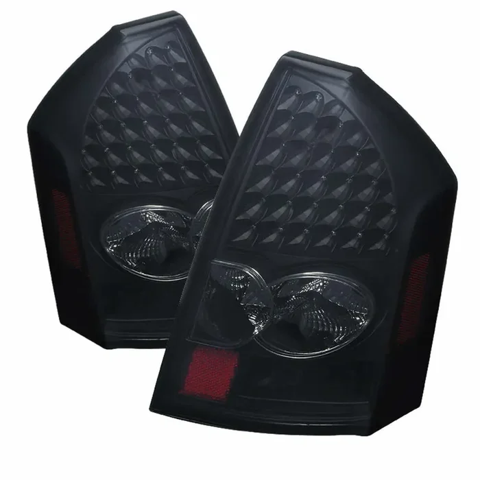 XTUNE POWER 9027529 Chrysler 300C 05 07 LED Tail Lights Black Smoke